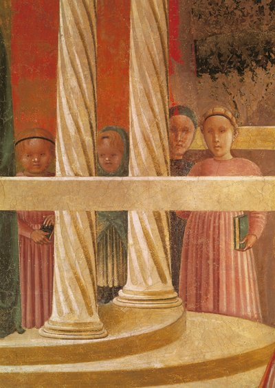 Die Darstellung Mariens im Tempel, 1433-34 (Detail) von Paolo Uccello